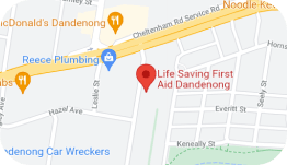 Life saving first aid Dandenong location