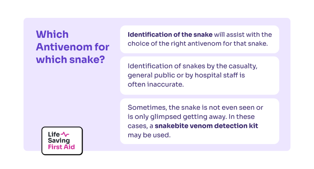 which antivenom for which snake